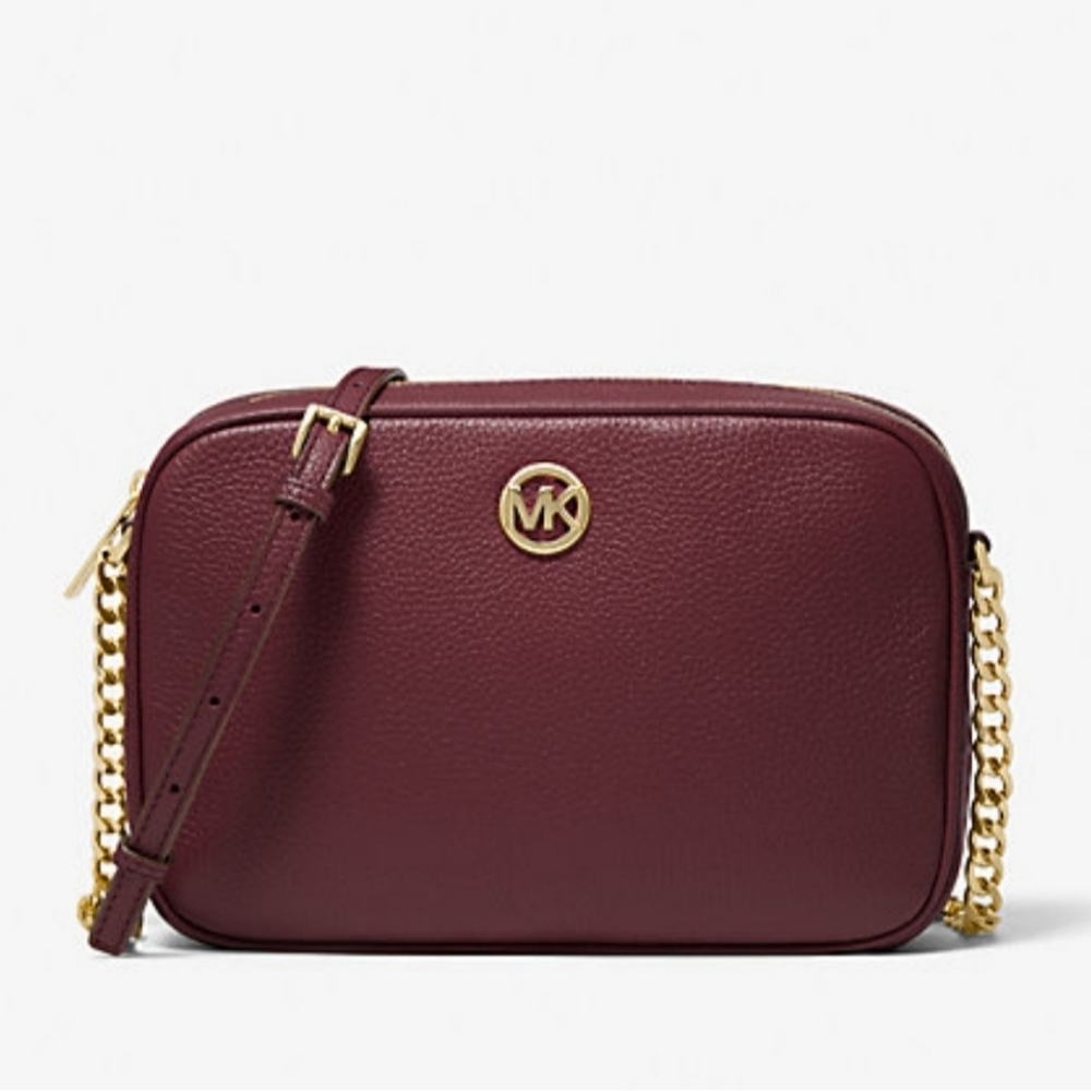 Michael Kors Fulton Large Pebbled Crossbody Bag